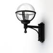 Roger Pradier Boreal Model 3 Wall Light with Smoked Glass & Cast Aluminium in Jet Black