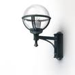 Roger Pradier Boreal Model 3 Wall Light with Smoked Glass & Cast Aluminium in Green Patina