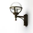 Roger Pradier Boreal Model 3 Wall Light with Smoked Glass & Cast Aluminium in Gold Patina