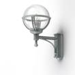 Roger Pradier Boreal Model 3 Wall Light with Smoked Glass & Cast Aluminium in Metal Grey