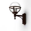 Roger Pradier Boreal Model 3 Wall Light with Smoked Glass & Cast Aluminium in Old Rustic