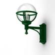 Roger Pradier Boreal Model 3 Wall Light with Smoked Glass & Cast Aluminium in Fir Green