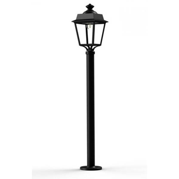 Roger Pradier Place des Vosges 1 Evolution Clear Glass Lamp Post with Four-Sided Glass lantern