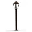 Roger Pradier Place des Vosges 1 Evolution Clear Glass Lamp Post with Four-Sided Glass lantern in Old Rustic