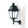Roger Pradier Avenue 3 Model 4 Upwards 3000K LED Wall Bracket with Clear Diffuser in Green Patina