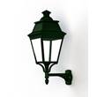 Roger Pradier Avenue 3 Model 4 Upwards 3000K LED Wall Bracket with Clear Diffuser in Racing Green