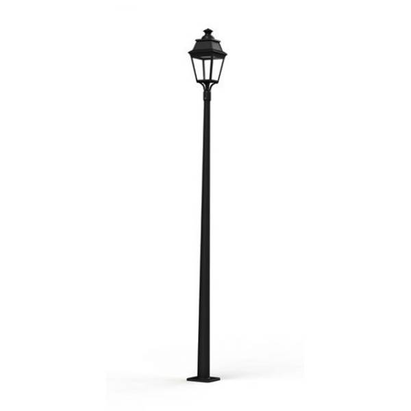 Roger Pradier Avenue 3 Large Clear Glass 3000K LED Street Lamp with Four-Sided Lantern