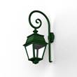 Roger Pradier Avenue 2 Model 2 LED Wall Light  with Clear Glass in Racing Green