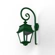 Roger Pradier Avenue 2 Model 2 LED Wall Light  with Clear Glass in Fir Green