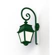 Roger Pradier Avenue 2 Model 2 LED Wall Light  with Opal PMMA in Fir Green