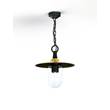 Roger Pradier Montana Model 1 Clear Glass & Copper Shade Pendant with Cast Aluminium Chain in Slate Grey