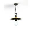 Roger Pradier Montana Model 1 Clear Glass & Copper Shade Pendant with Cast Aluminium Chain in Black Grey
