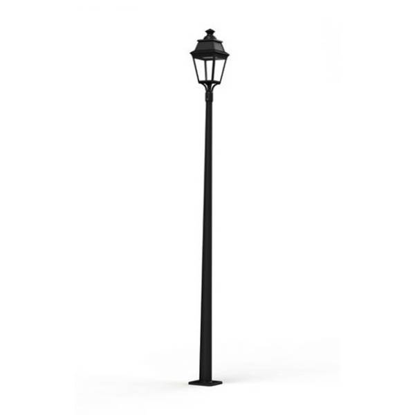 Roger Pradier Avenue 3 Large Clear Glass 4000K LED Street Lamp with Four-Sided Lantern