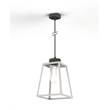 Roger Pradier Lampiok Model 4 Large Clear Glass Lantern with minimalist lines style frame in Pure White