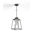 Roger Pradier Lampiok Model 4 Large Frosted Glass Lantern with minimalist lines style frame in Silk Grey