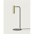Aromas Maru Matt Back LED Table Lamp in Black & Brass