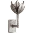Visual Comfort Alberto Small Wall Light in Burnished Silver Leaf