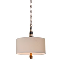 Flambeau 2-Light Pendant Cream & Gold Leaf