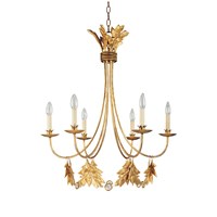 Sweet Olive 6-Light Chandelier Gilded Gold