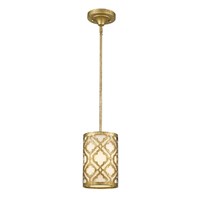 Arabella 1-Light Duo-Mount Mini Pendant Distressed Gold