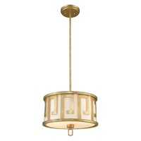 Lemuria 2-Light Duo-Mount Medium Pendant Distressed Gold