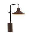 Bover Platet A/01 Outdoor Wall Light in Ebony Black/Brown