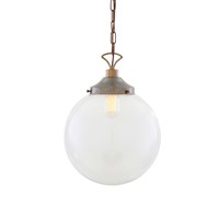 Riad 35cm Clear Glass Globe Pendant