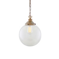 Riad 25cm Clear Glass Globe Pendant