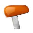 Flos Snoopy Table Lamp with White Marble Base in Orange