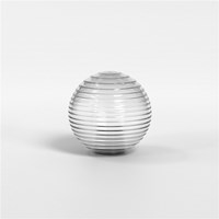 Tacoma Ribbed Glass Clear