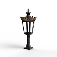 Louvre Model 3 Clear Glass LED Bollard