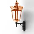 Roger Pradier Louvre Model 5 Clear Glass LED Wall Light in Lacquered Copper