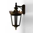 Roger Pradier Louvre Model 6 Clear Glass LED Wall Light in Gold Patina