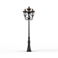 Louvre Model 11 Quadruple Heads LED Street Lamp