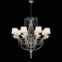 Perlage 8-Light Chandelier Glossy Silver