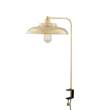 Mullan Lighting Telal Table Lamp Desk Clamp in Natural Brass