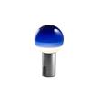 Marset Dipping Light Portable LED Table Lamp with Graphite Base in Blue