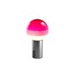 Marset Dipping Light Portable LED Table Lamp with Graphite Base in Pink