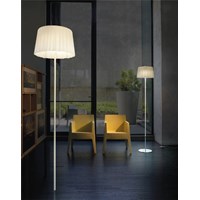 Cloth PT G Floor Lamp Chrome