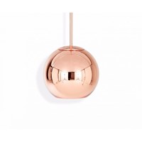 Copper 25cm Round LED Pendant