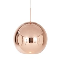 Copper 45cm Round LED Pendant