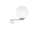 Marchetti Luna R1 DX Wall Light with Blown Glass in White