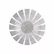 Marchetti Loto AP-PL 42 Large LED Wall or Ceiling Light in Silver Leaf