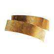 Marchetti Pura AP Wall Light with Bending Metal in Gold Leaf