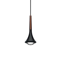 Rain Matt Black 2700K LED Pendant