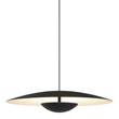 Marset Ginger 20 Mini LED Pendant with Wood Diffuser in Black-White