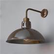 Mullan Lighting Paris 30cm Industrial Wall Light in Antique Brass
