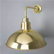 Mullan Lighting Paris 30cm Industrial Wall Light in Polished Brass