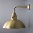 Mullan Lighting Paris 30cm Industrial Wall Light in Satin Brass