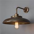 Mullan Lighting Telal 32cm Industrial Wall Light in Antique Brass